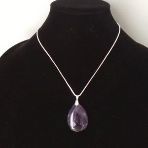 Amethyst Gemstone Pendant Necklace